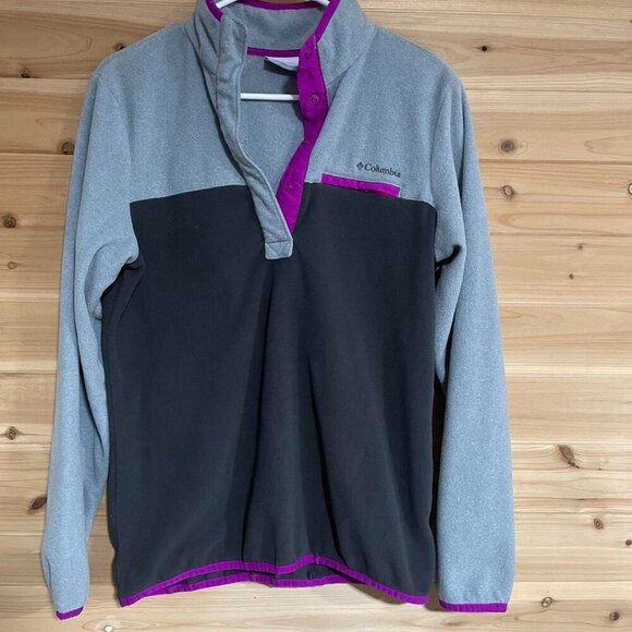 Grey And Pink Columbia Fleece - Picture 1 of 6